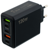 Сетевой адаптер DOFA 120W 2USB+3type-c F002, черный